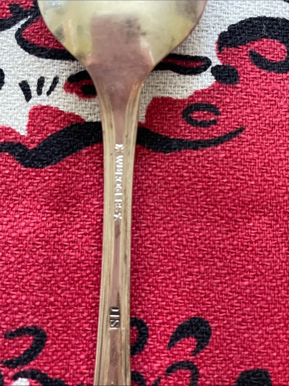 Set of 8 antique William Rogers silver spoons